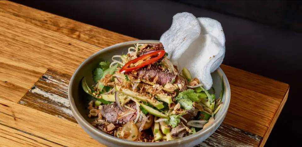 Beef Salad from Paper Plate Restaurant