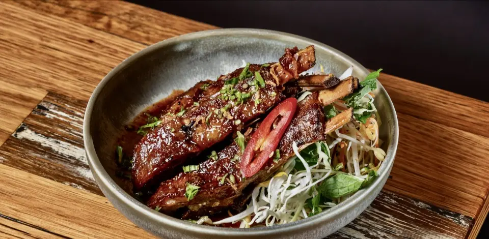 Sticky Master Stock Lamb Ribs from Paper Plate Restaurant