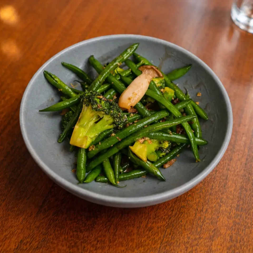 Green Stuff Stir Fry from Paper Plate Restaurant