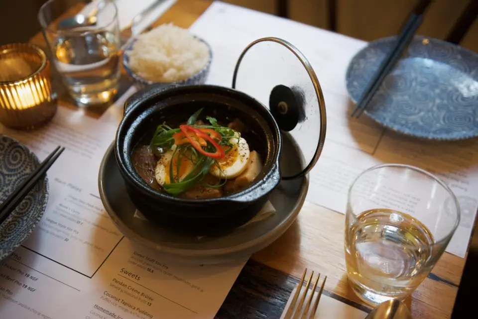 Caramelised Pork Belly Clay Pot from Paper Plate Restaurant